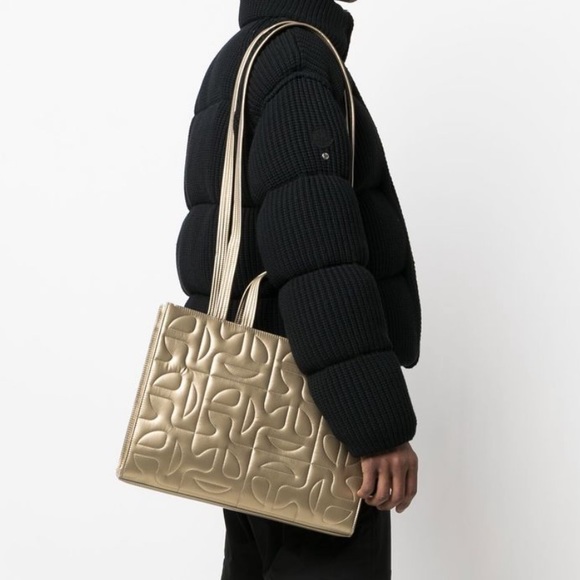 NWT Gold Telfar x Moose Knuckles Medium Bag - Picture 12 of 13